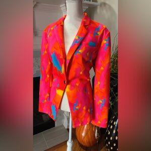 Colorful Abstract Women's Blazer